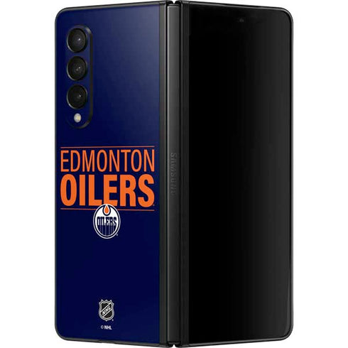 NHL Edmonton Oilers Lineup Galaxy Z Fold3 5G Skin